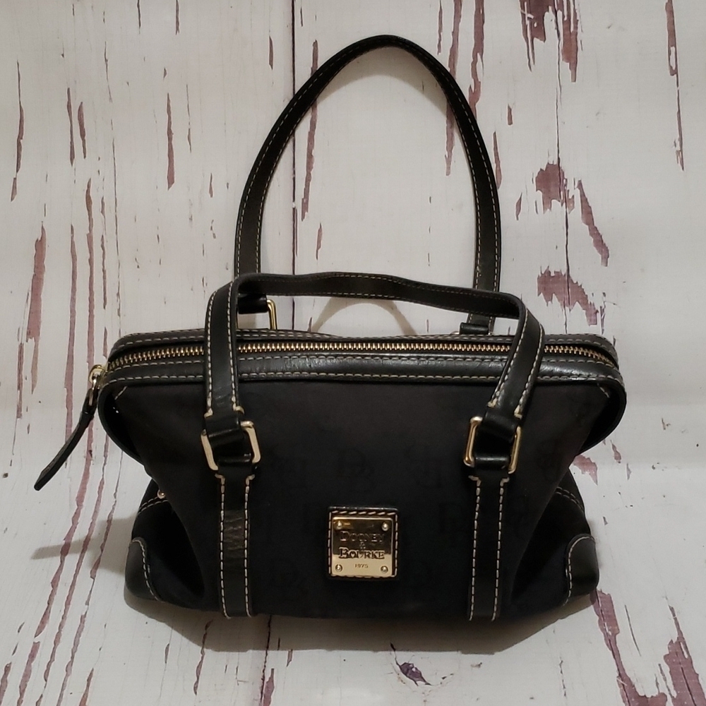 Dooney and Burke black monogram small bag